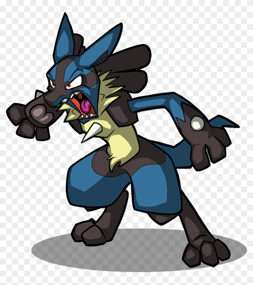 Transparent Lucario Png - Pokemon Mega Lucario Shiny, Png Download