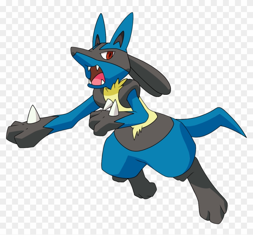 448lucario Dp Anime - Blue Pokemon With Bone #639733