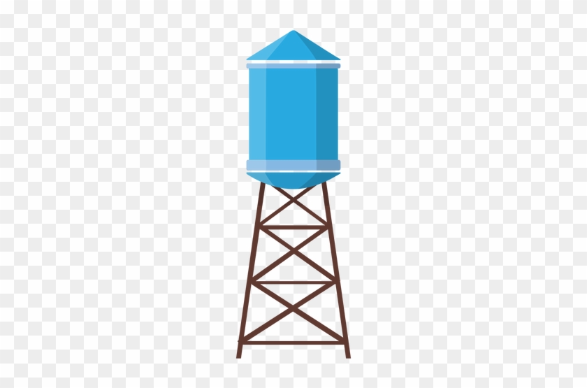 Elevated Water Tank Illustration Transparent Png - Tanque De Agua Elevado #639764