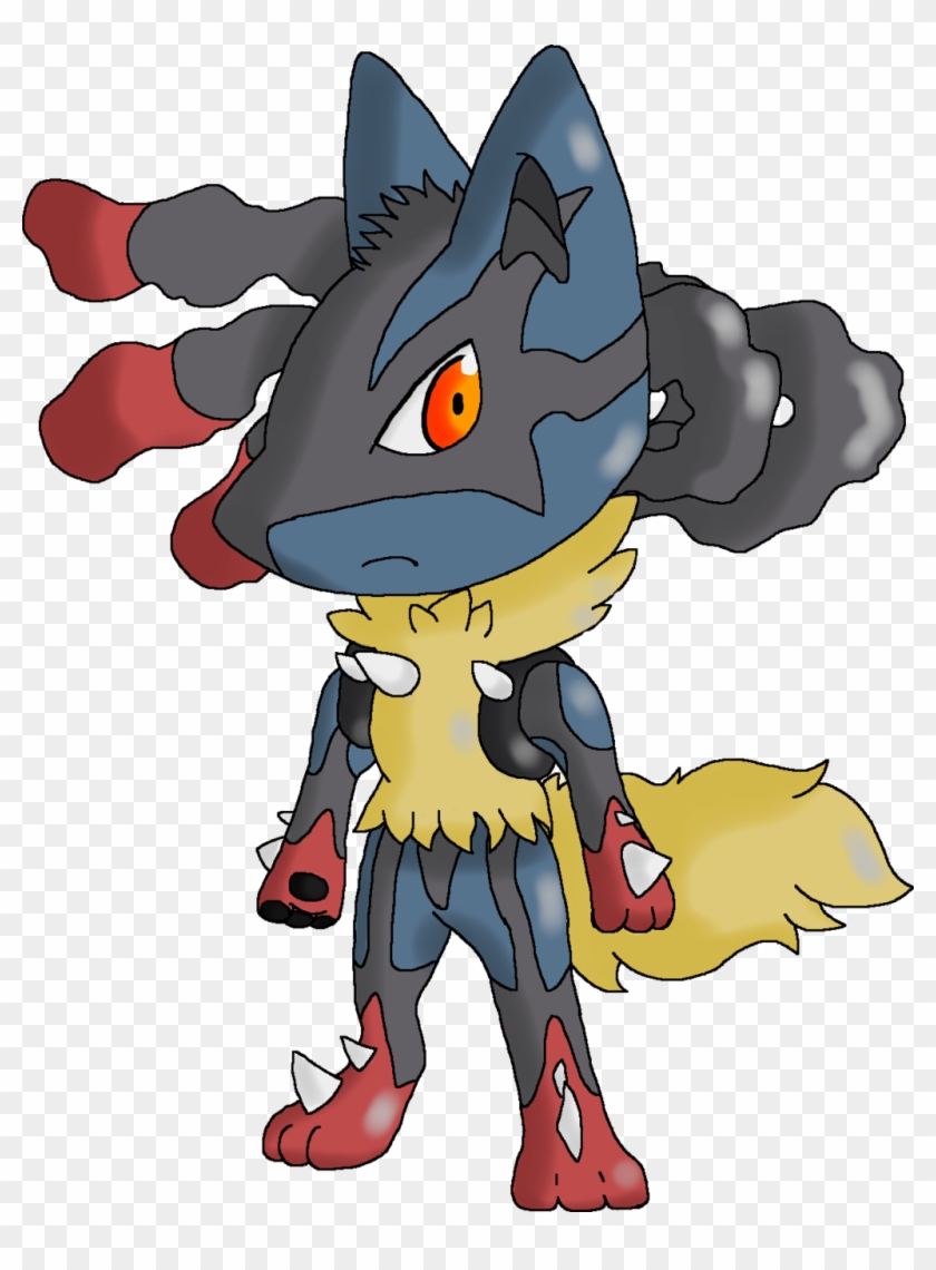 Chibi Mega Lucario Couleur By Vivou89 Chibi Mega Lucario - Chibi Mega Pokemon Png #639820