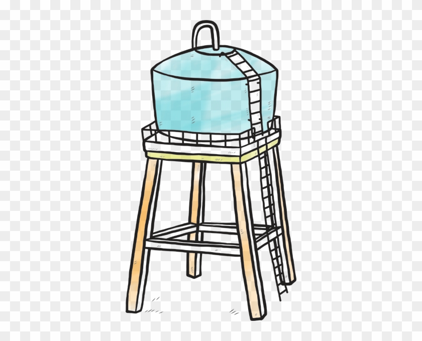 Water Tank - Water Storage Tanks Cartoon - Free Transparent PNG Clipart  Images Download