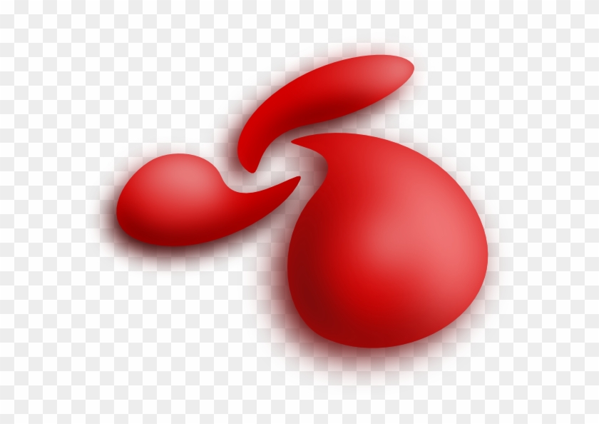 Three Red Drops Swirl Clipart - Vector Png Swirls #639861