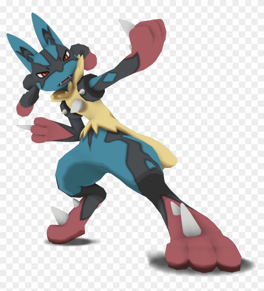 Pokémon Battle Revolution Pokémon X And Y Pokémon Go - Mega Lucario 3d Png #639892