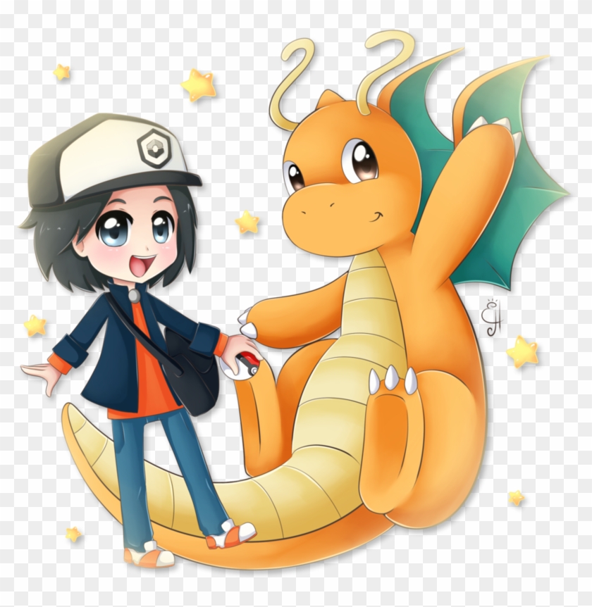 Pokemon Commission Dc And Dragonite By Exceru-karina - Pokemon Kawaii Dragonite #639893