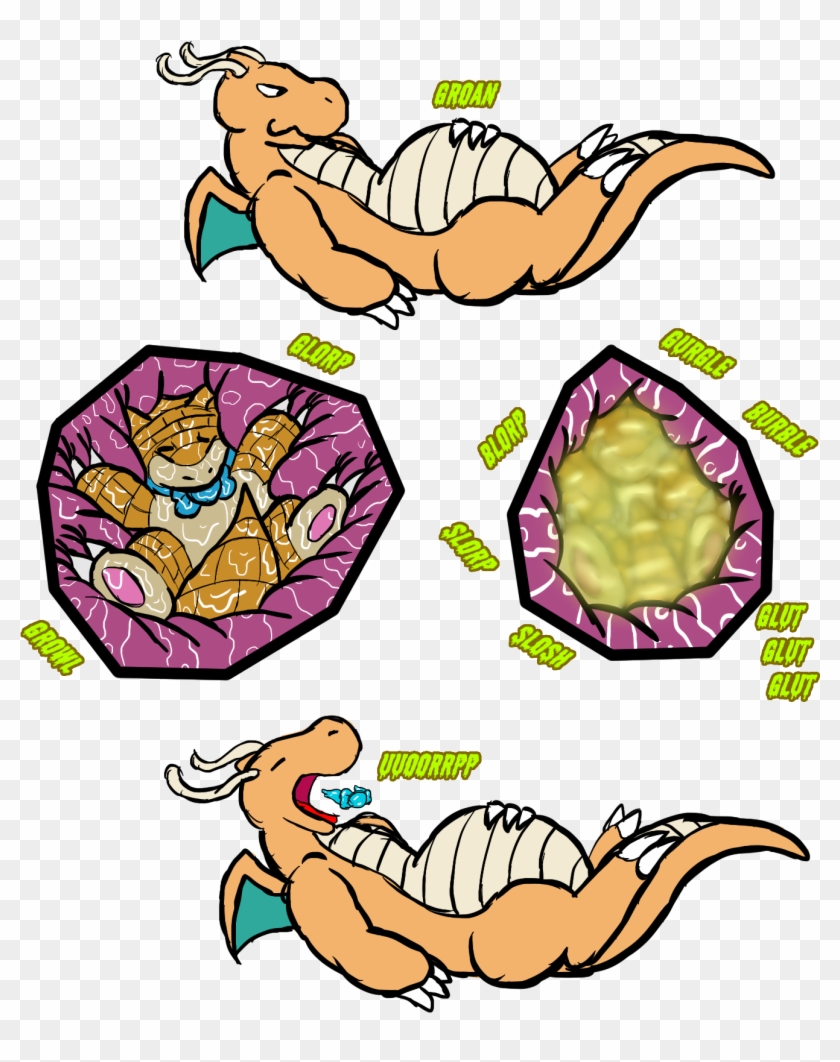[sketch] Dragonite - Pokemon Vore Digestion #639939