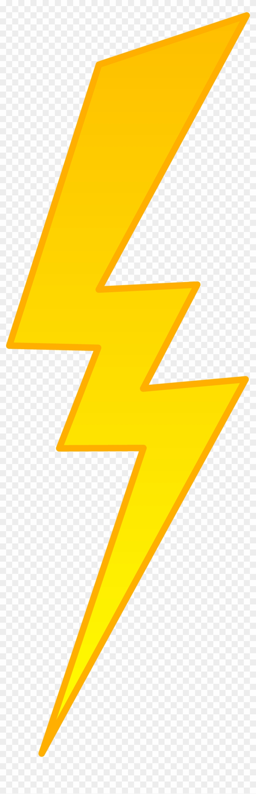 Golden Lightning Bolt Symbol Free Clip Art - Drawing #639982