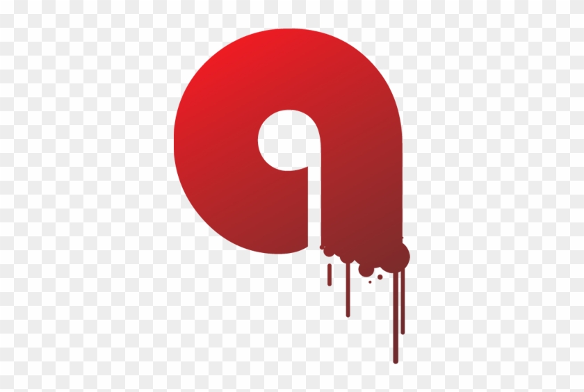 Letter Q Icon That Drops Of Blood - Sign #639987
