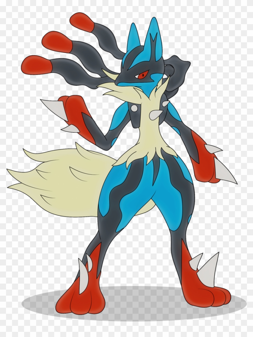 Mega Lucario By Elsdrake On Deviantart Mega Gallade - Draw Pokemon Mega Lucario #639993