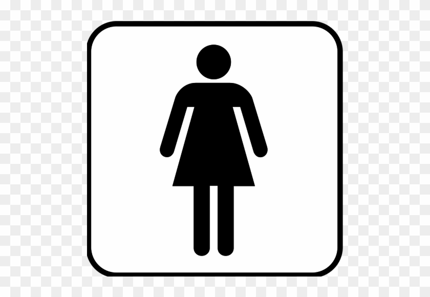 Ladies Rest Room Public Toilet Bathroom Clip Art - Latinas Do It Best #640025