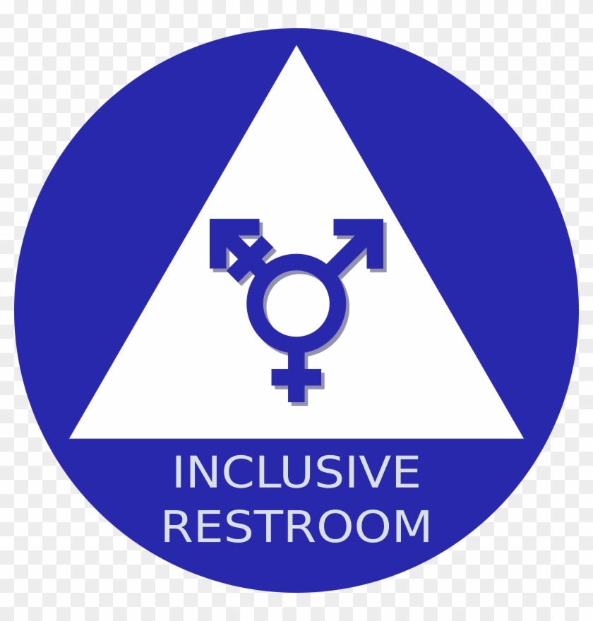 Neutral Restroom Sign - Gender Inclusive Restroom Sign #640067