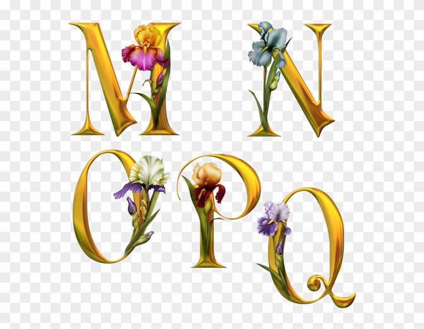 Alphabet Fleurs - Letter #640197