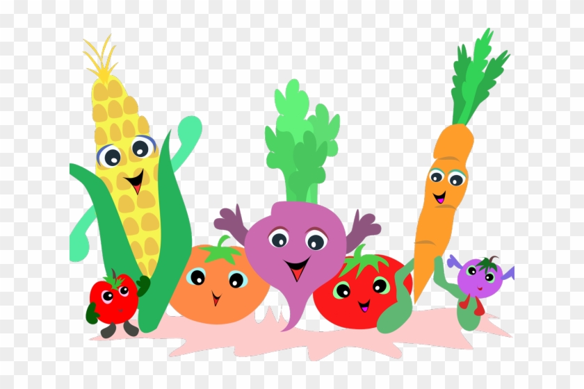 Nutrition Cliparts - Vegetables And Fruits Cartoons - Free Transparent PNG  Clipart Images Download
