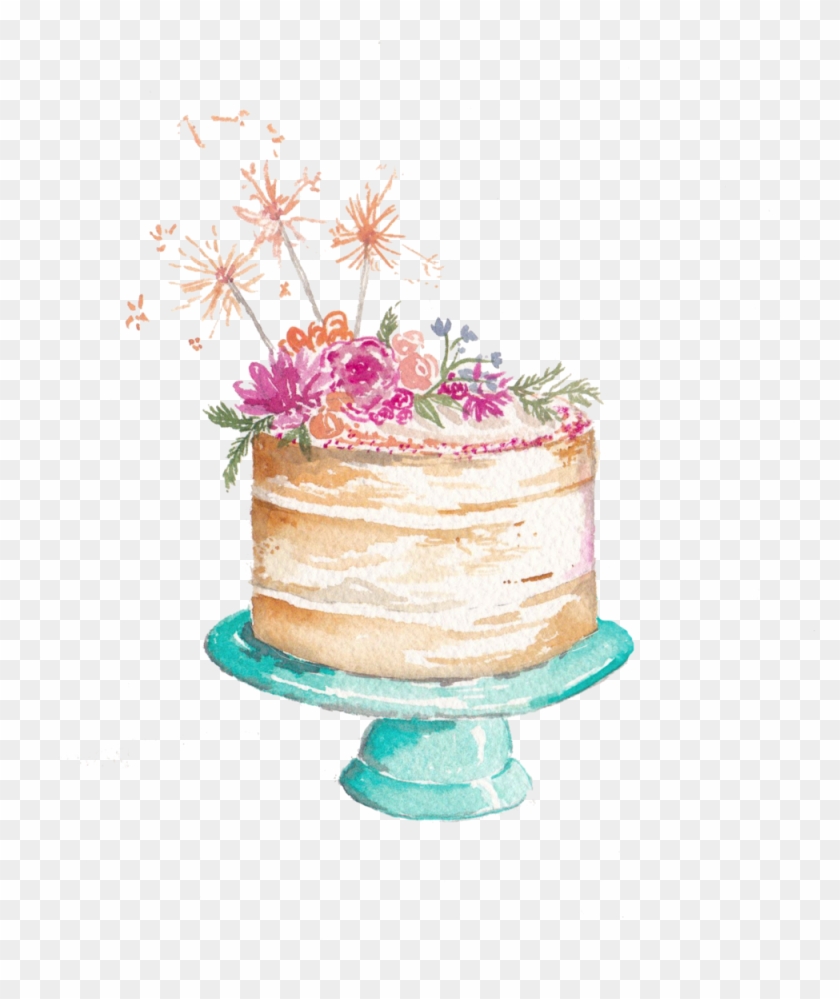 Watercolor Cake Logo Png #640442