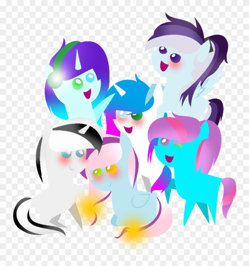Mlp Chibi Mane 6 By Catlovecupcakes - Cartoon #640451