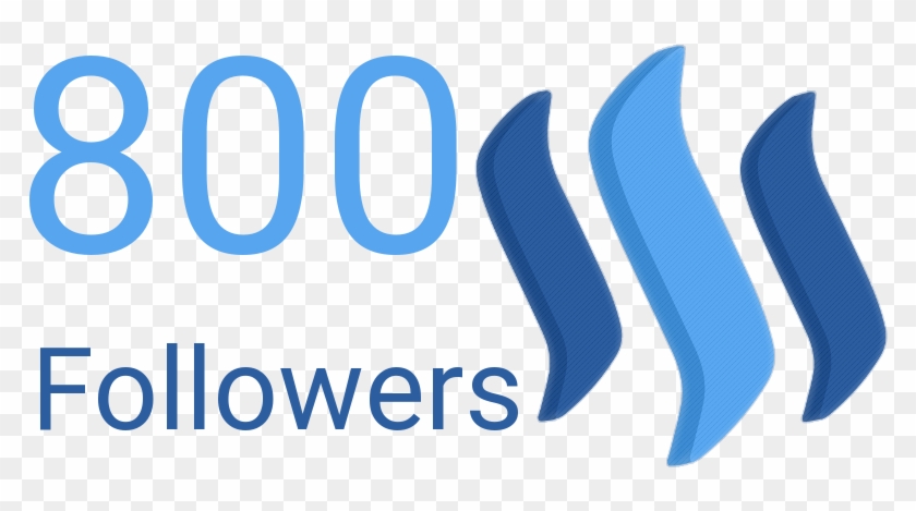 800 Followers - Steemit Logo #641012