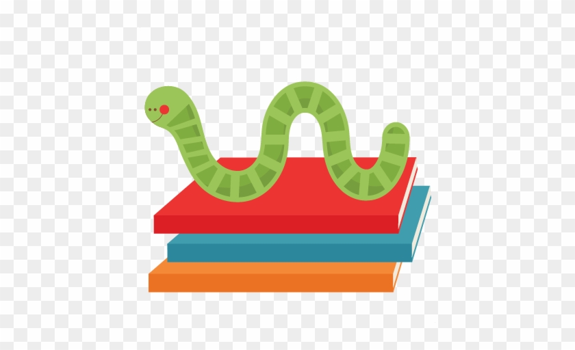 Bookworm - Cute Book Worm Clipart #641083