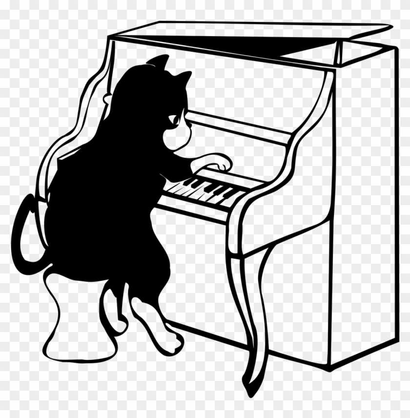 Piano For Sale - Manuscript Paper For Kids: Cat Large, Empty Staff, #641081