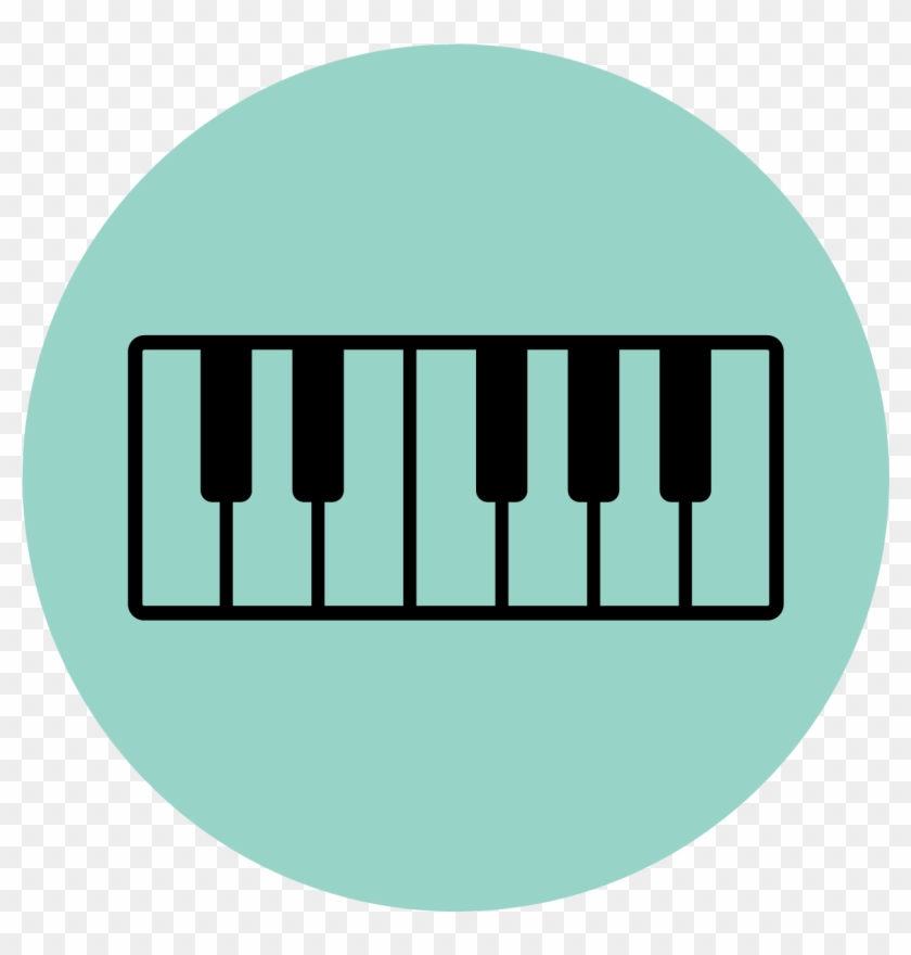 I Want To Learn & Teach Piano Improv - Piano Logo Green #641103