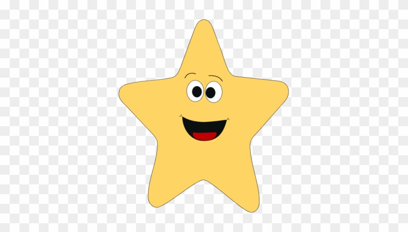 Shooting Star Clipart Happy Star - Smiley Star Face Transparent #641251