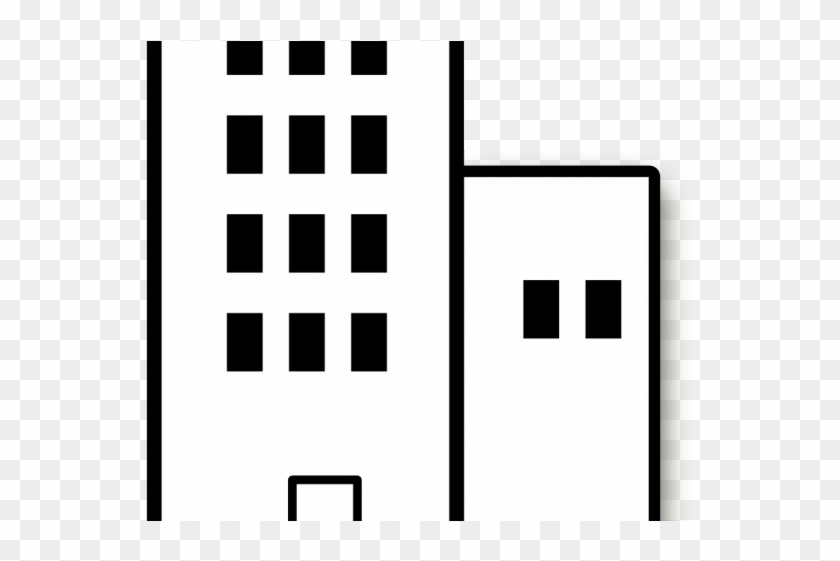 White Building Cliparts - Building Black And White Clipart #641322
