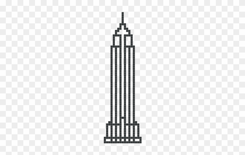 Empire Clipart New York Building - Empire State Building Cross Stitch #641342
