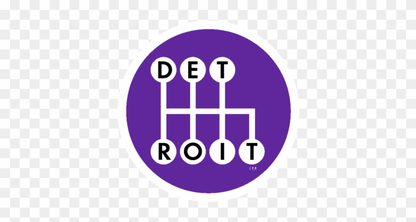 Made In Detroit Purple Shifter Sticker - Made In Detroit #641350