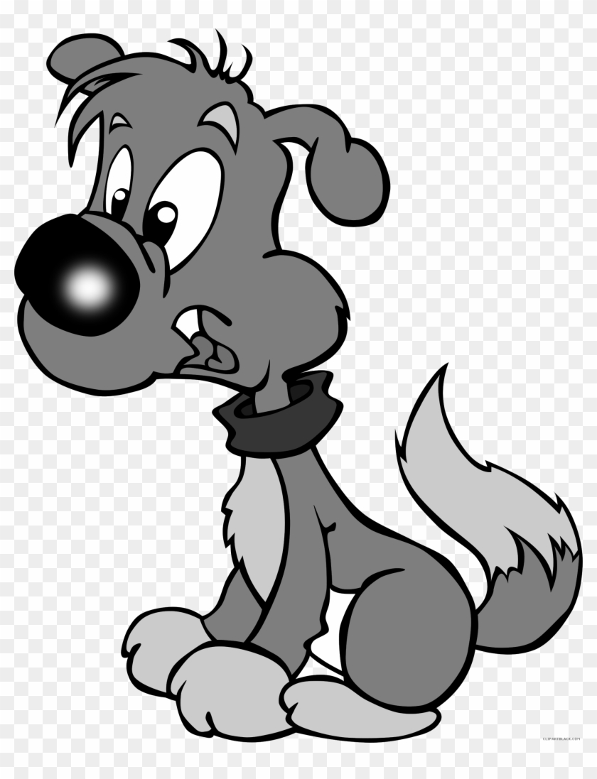 Cartoon Puppy Animal Free Black White Clipart Images - Puppy Clip Art #641582