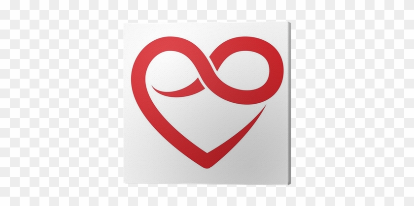 Infinity Heart Symbol, Forever, Vector Canvas Print - Simbolos Egipcios Amor Eterno #641925