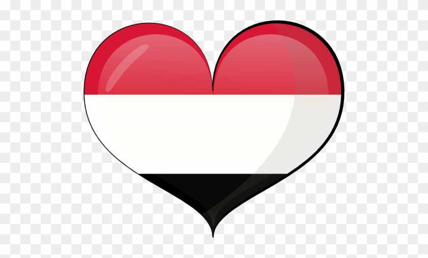 Yamen Heart Flag - صور علم اليمن قلب حب #641934
