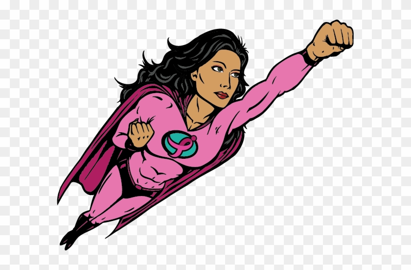 Enter Our Superheroes - Superhero In Pink Transparent #641942