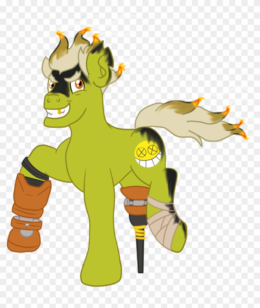 Paintpaw, Crossover, Cyborg, Junkrat, Overwatch, Peg - Cartoon #641993