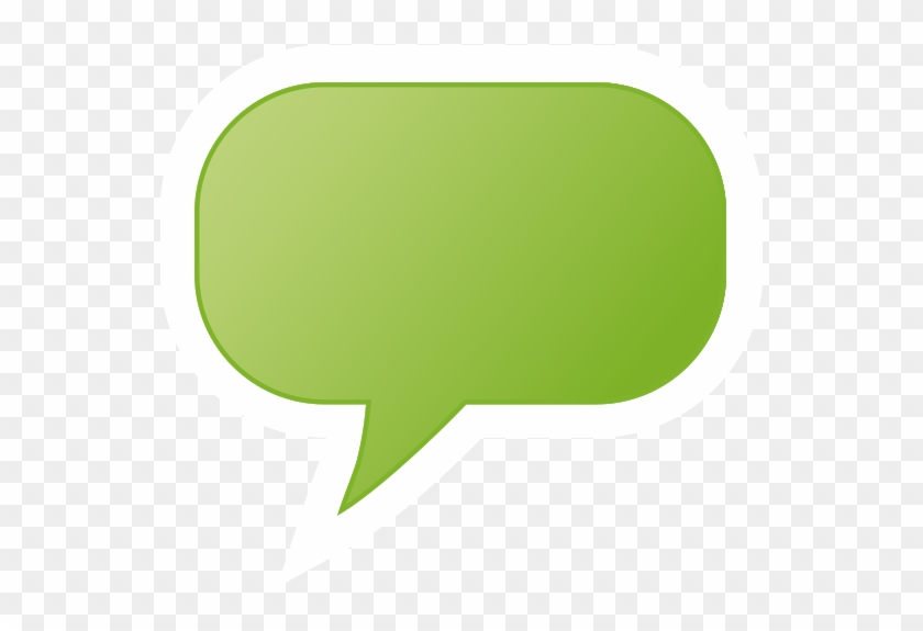 Guacamole Green Speech Bubble Icon Free - Table #642266