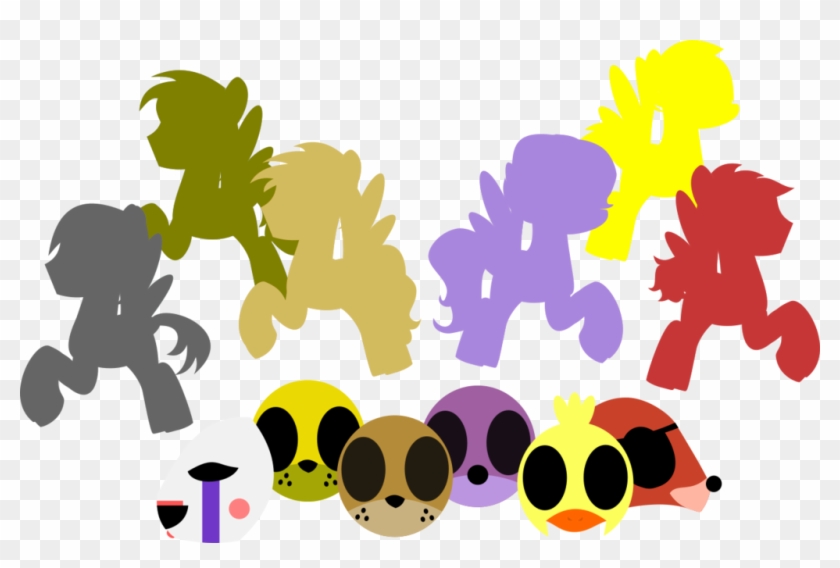 Mlp Fnaf They Re Free By Carloscreations On Deviantart Mlp Base