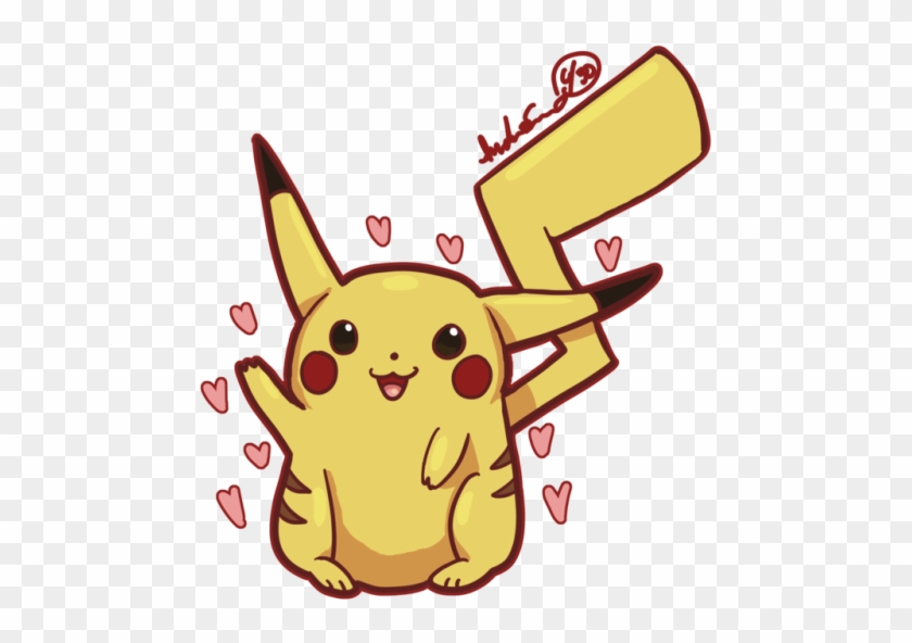 Drawn Pikachu Excited - Pikachu #642489