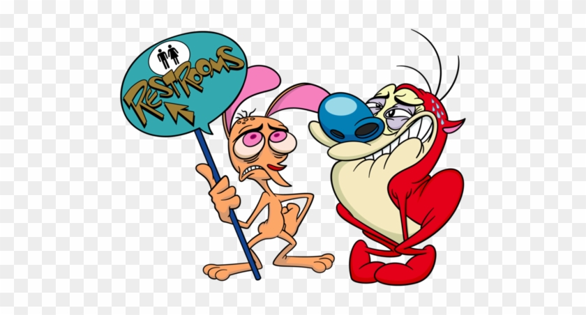 Ren And Stimpy Wallpaper Possibly With Anime Called - Ren And Stimpy Bathroom #642592