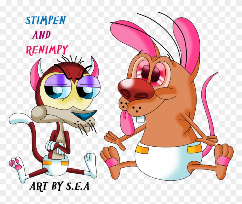 Ren And Stimpy Oc's-baby Pen And Impy By Skunkynoid - Ren And Stimpy Babies #642700