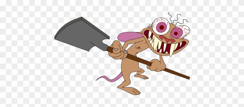 Ren And Stimpy Wallpaper Called Ren With A Shovel - Comics #642735