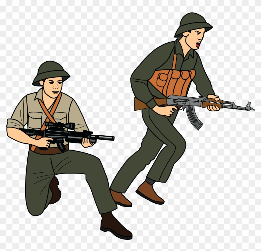 Free Clipart Of Soldiers At War - Vietnam War Clip Art #642794