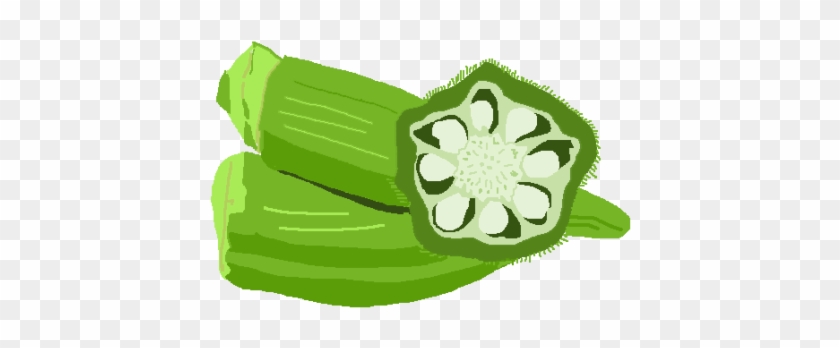 Clip Art Okra - Lady Finger Vector Png #642841