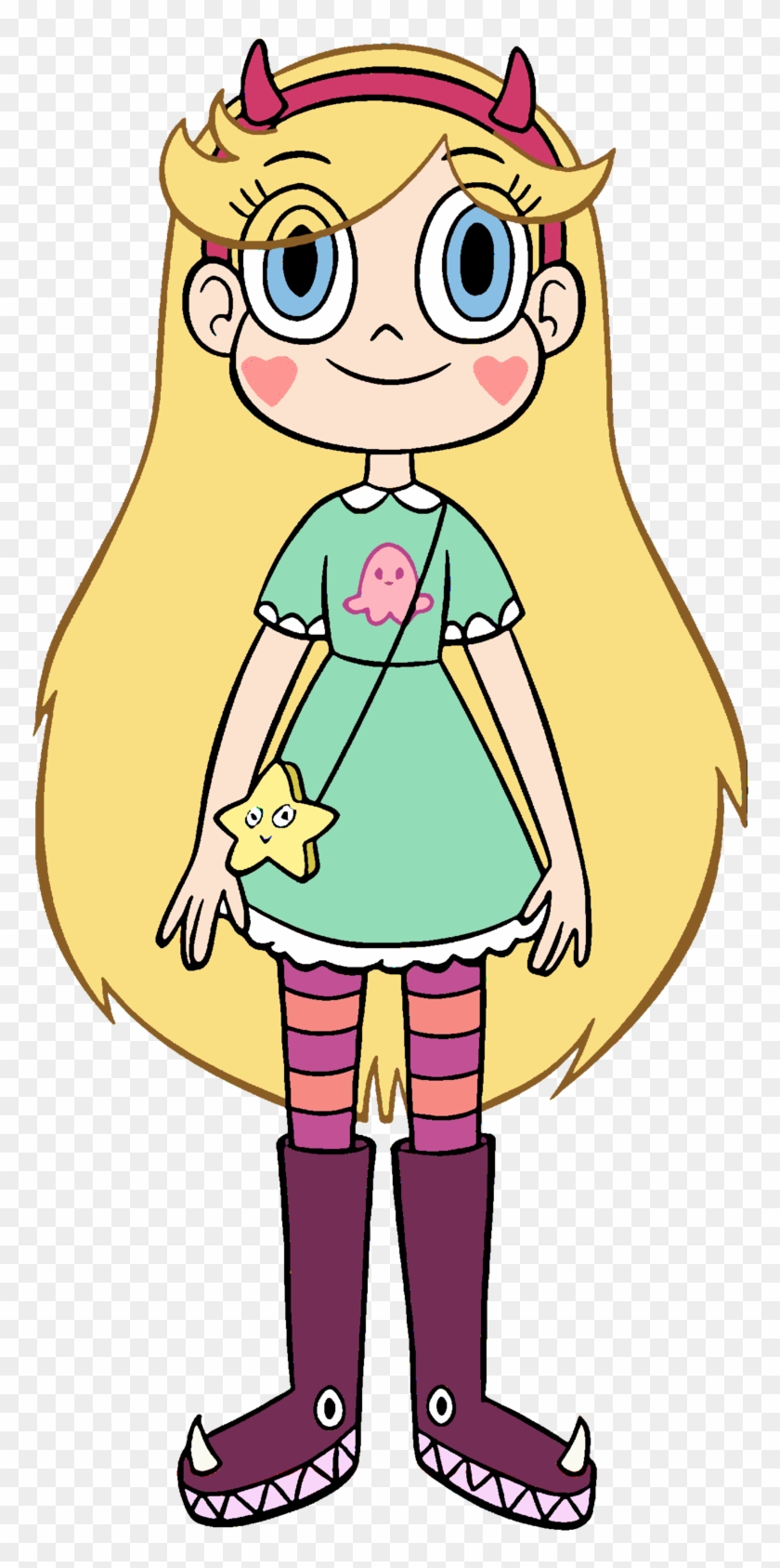 Hairyfood 114 7 Star Butterfly Front View By Wholuvcartoons - Star Butterfly Outfits Star Vs The Forces #642867
