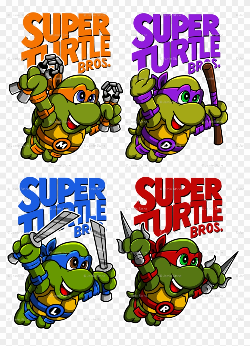 Super Turtle Bros - Leo Tmnt Slouchy V-neck #643123