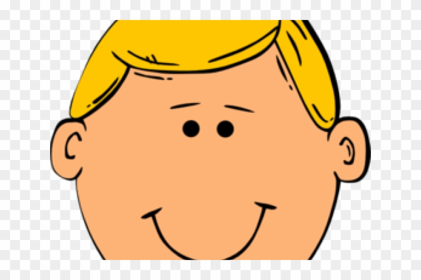Blonde Hair Cliparts - Cartoon Man Face #643133