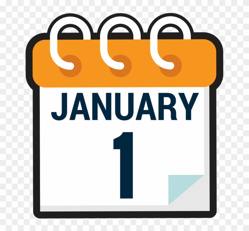 Orange January 1, 2018 Calendar Icon - Should Australia Day Be Changed #643200