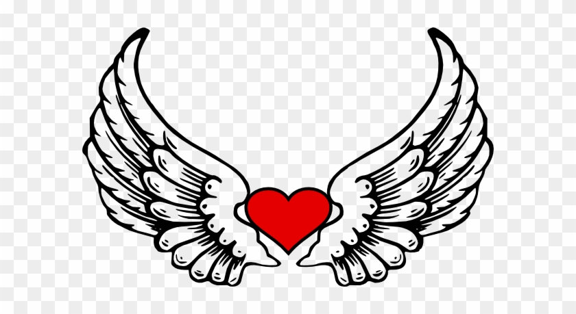 Love Wings Clip Art At Clker - Angel Wings And Halo #643250