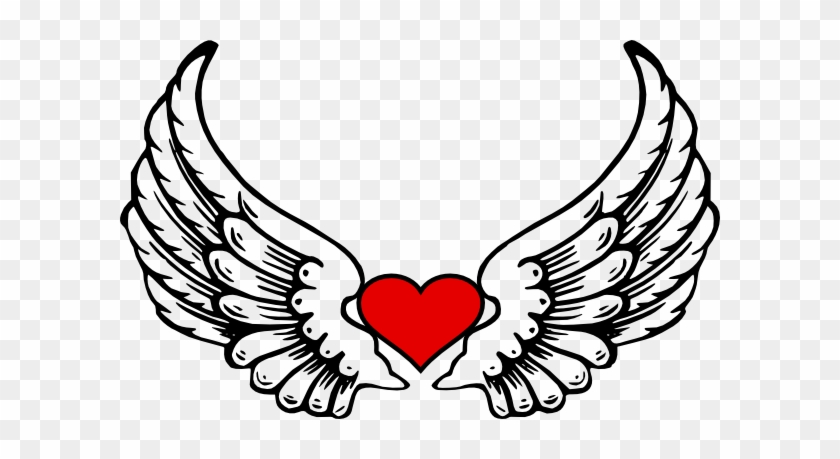 Love Wings Clip Art At Clker - Angel Wings And Halo #643250