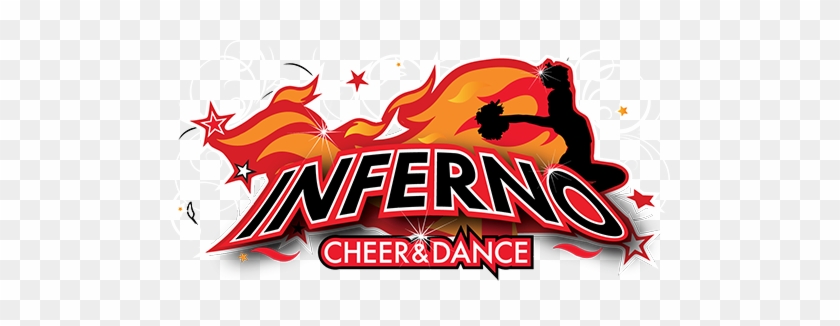 Inferno Logo White Outline 500px - Inferno Cheerleaders #643427
