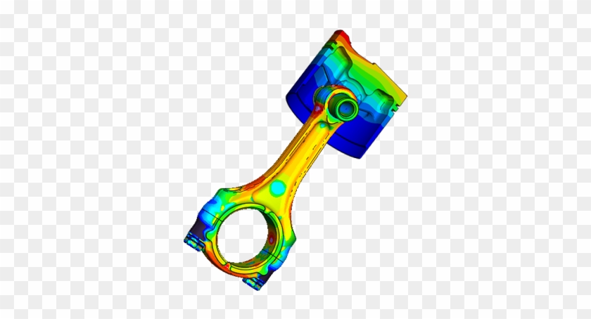 Connecting Rod And Piston Fea - Graphic Design #643540