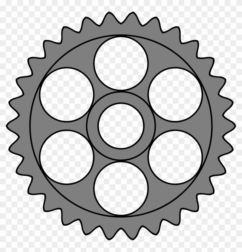 Gear With Circular Holes - 30 Tooth Gear #643603
