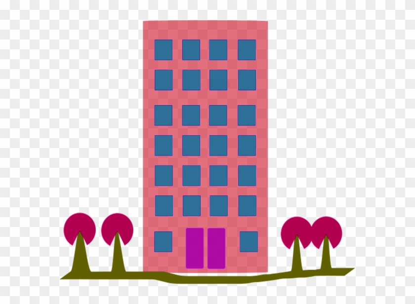 Apartment House Building Clip Art - Apartment House Building Clip Art #643745