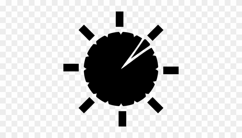 Speedometer With White Details Vector - Black Sun Vector Png #643956